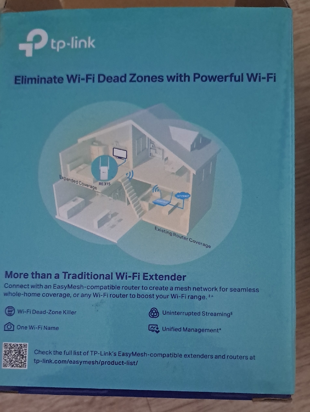 ROUTER TP-Link Mesh Wi‑Fi Extender RE315 — White - Picture 3 of 7